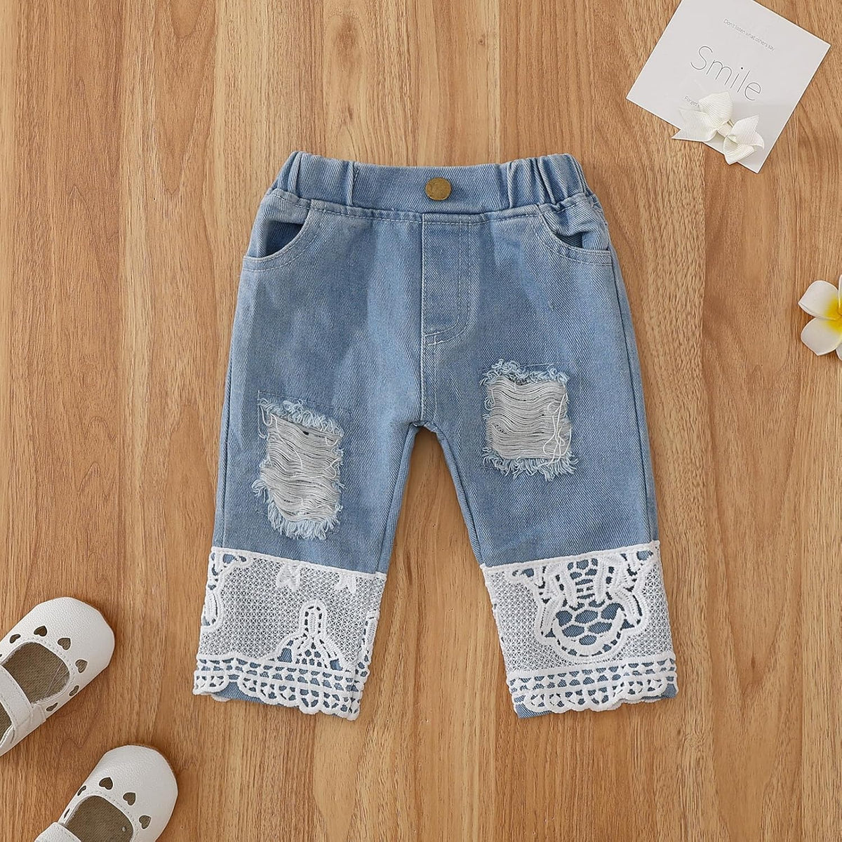 Baby Girl Clothes Outfits Toddler Infant Baby Romper Top+Jeans Clothing Set